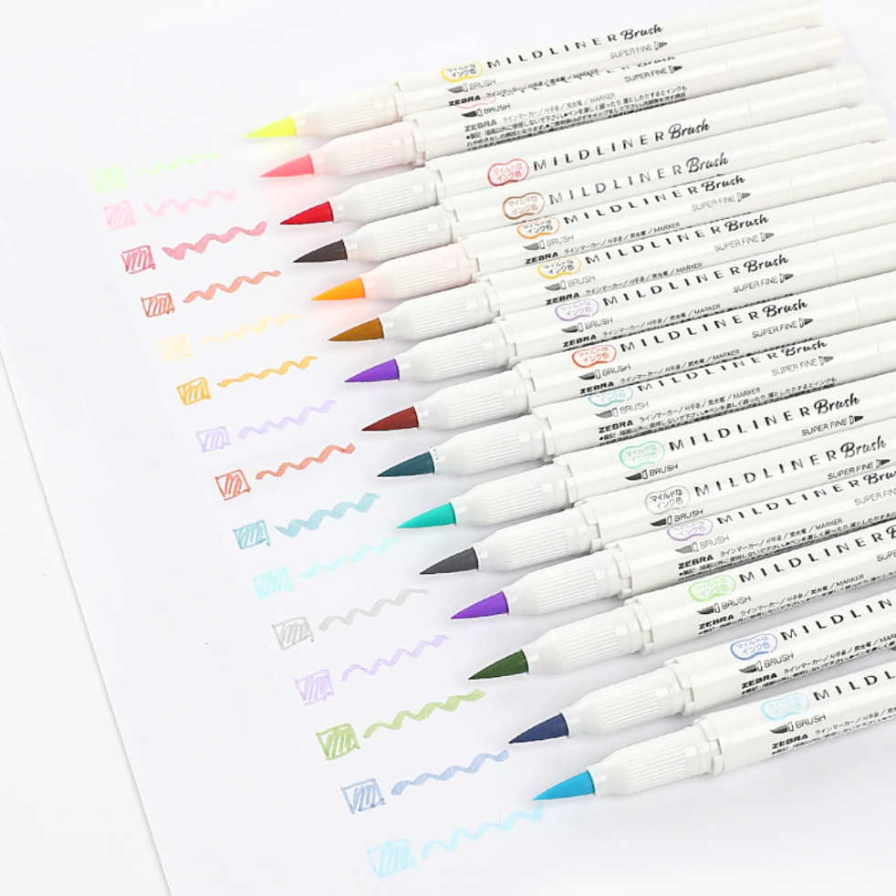 Brush Pen Set - Pastel Colors | Kawaii Pen