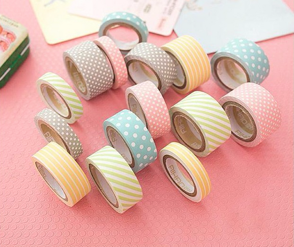 Cute Pattern Paper Washi Tape 5-Pack – Kawaii Pen Shop