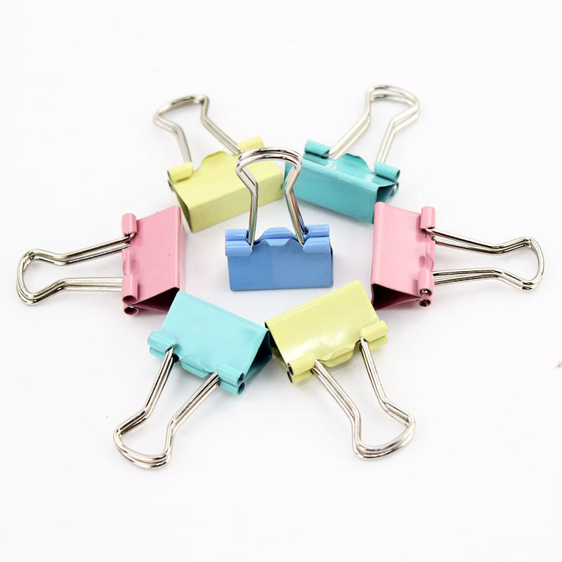 mini colored binder clips