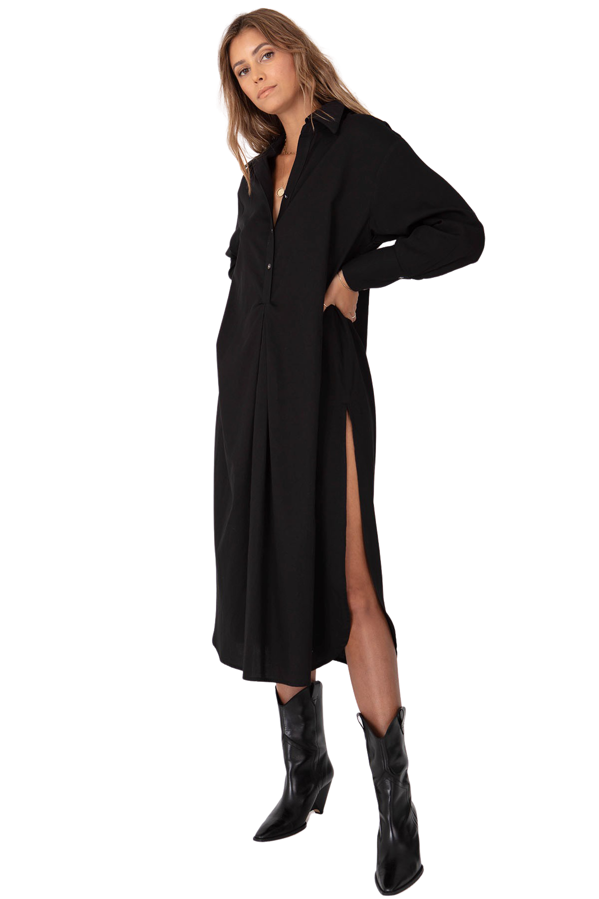 Black Shirting Tunic