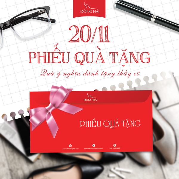 Giày Đông Hải - Phiếu quà tặng Đông Hải