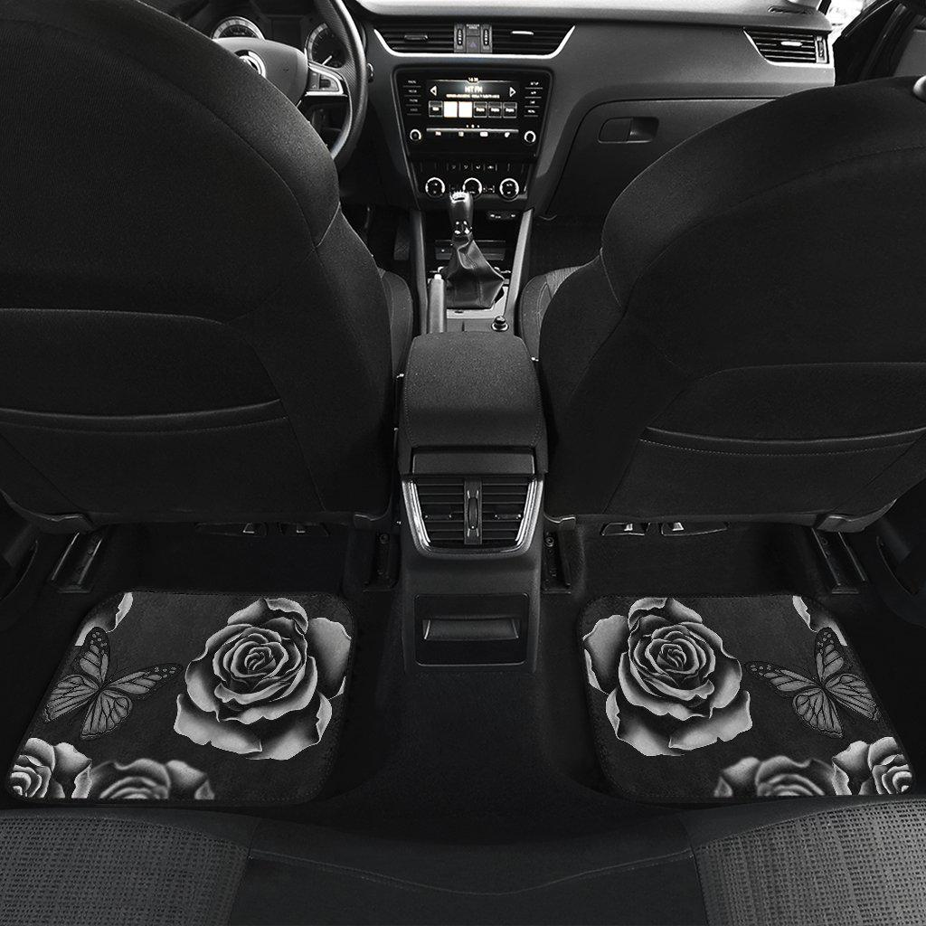 white car floor mats