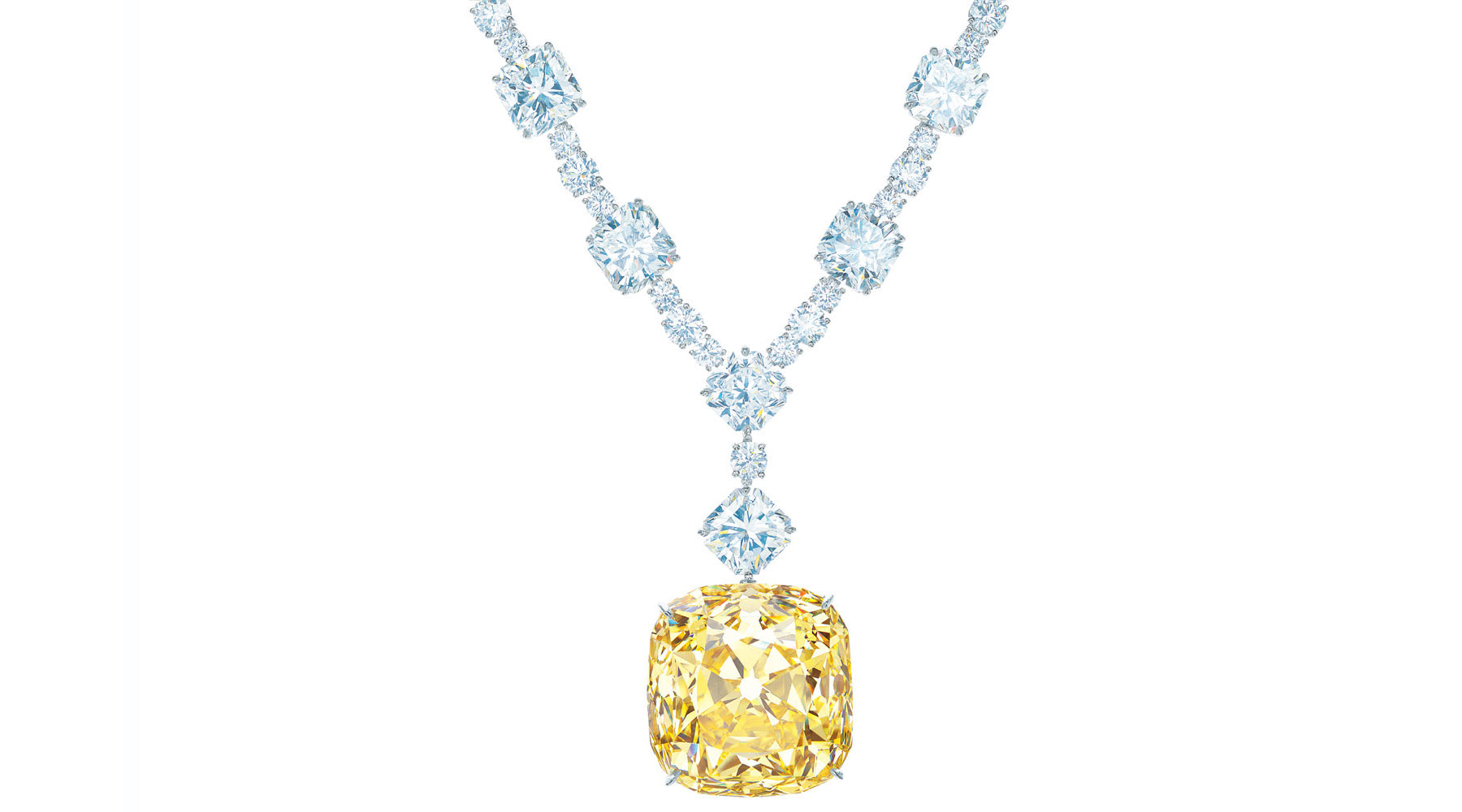 tiffany canary diamond necklace