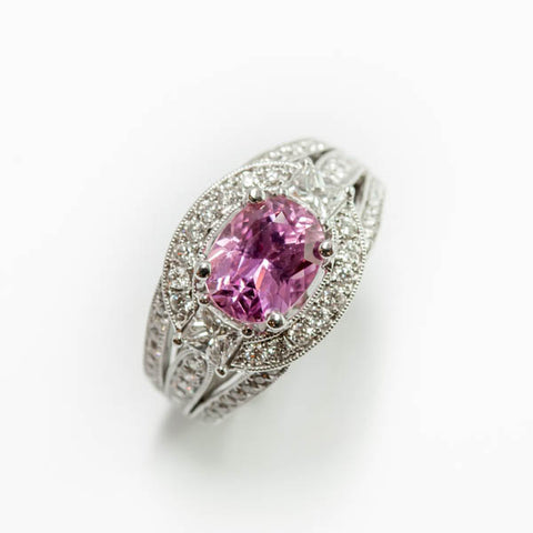 Pink Diamond Ring