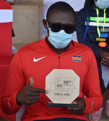 Rudisha celebrates Athletics Kenya