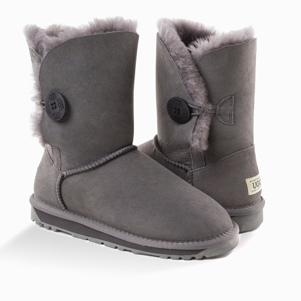 short ugg boots with button