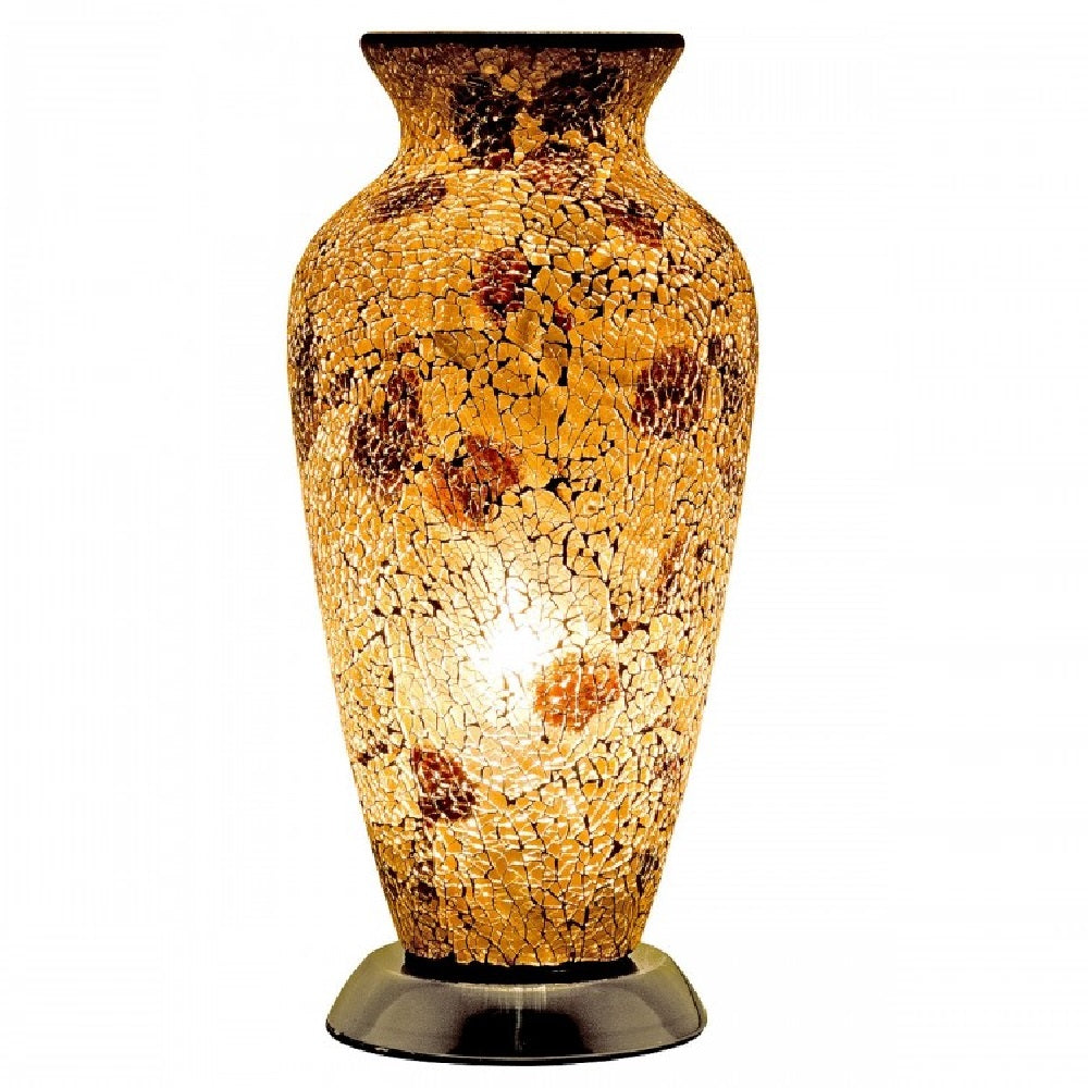 crackle glass vase lamp