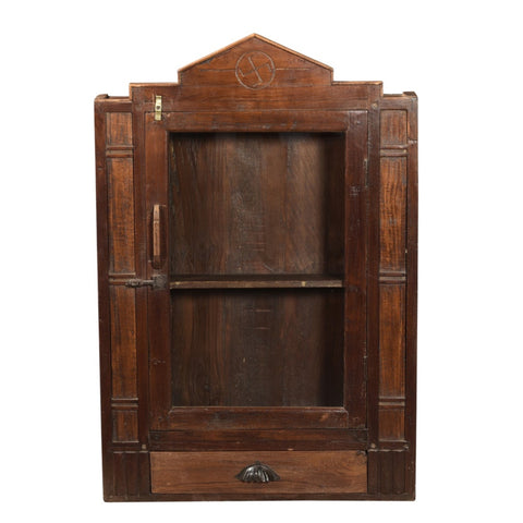 Pagoda wall glass cabinet