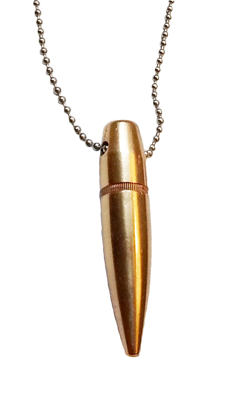 Bullet Necklace - Real 50 cal BMG Bullet Pendant with Chain - Unique Bullet Jewelry Gift Idea