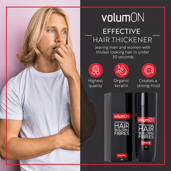Volumon Hair Building Fibres - KERATIN 28g - For Men & Women! 8