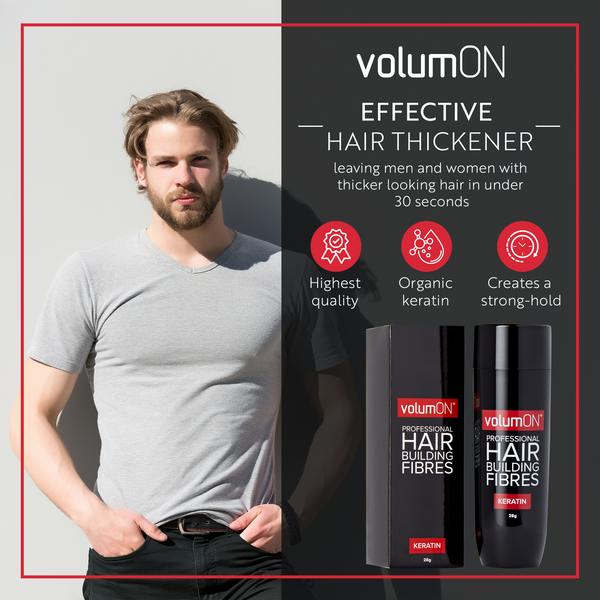 Volumon Hair Building Fibres - KERATIN 28g - For Men & Women! 7