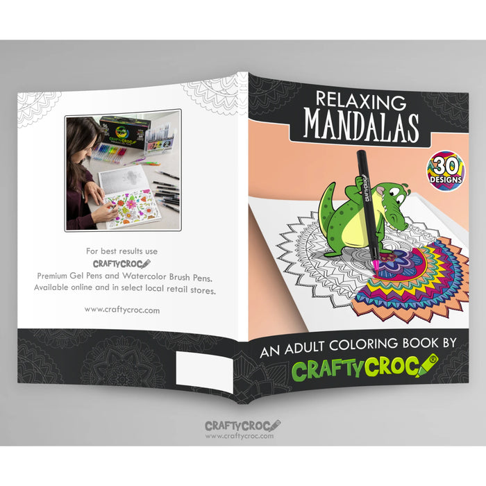 Download Coloring Book - Relaxing Mandalas (PDF) — Crafty Croc