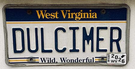 dave haas's DULCIMER vanity license plate