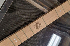 custom maple fretboard engraving