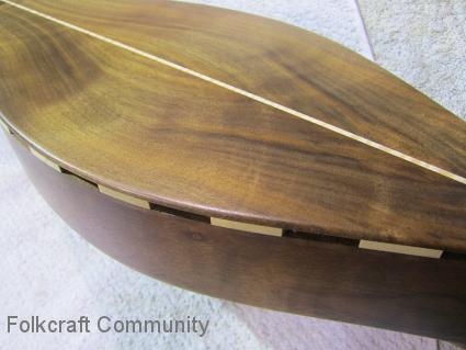 claro walnut dulcimer part