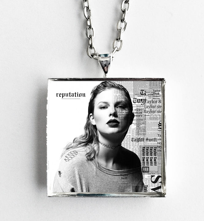 Taylor Swift Reputation Album Cover Art Pendant Necklace