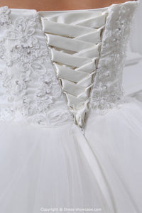 Adding a corset back to wedding dress