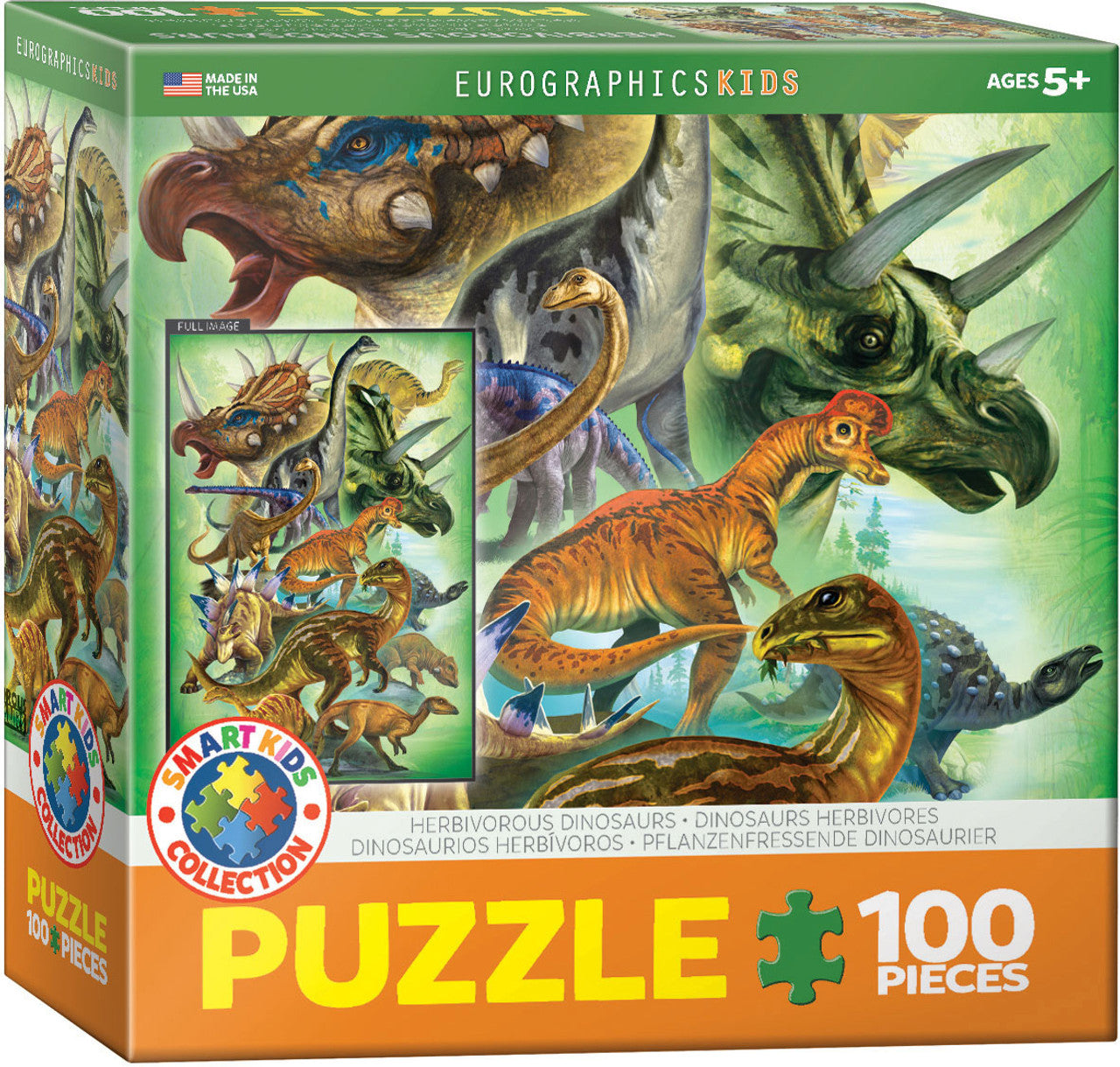 servet stortbui hek Herbivorous Dinosaurs 100pc Puzzle – Hobby Express Inc.