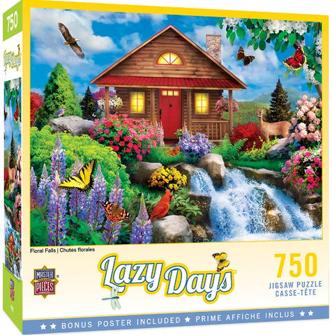 MasterPieces 300 Piece EZ Grip Jigsaw Puzzle - Cabin Crossing - 18x24