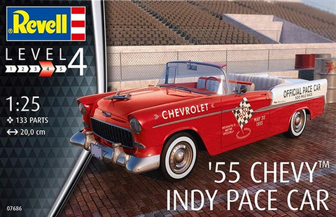 1/25 1955 Chevy Indy Pace Car with Glue and Paint – Hobby Express Inc.