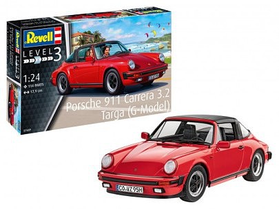 1/24 Porsche 911G Carrera 3.2 Coupe with Paint/Glue – Hobby