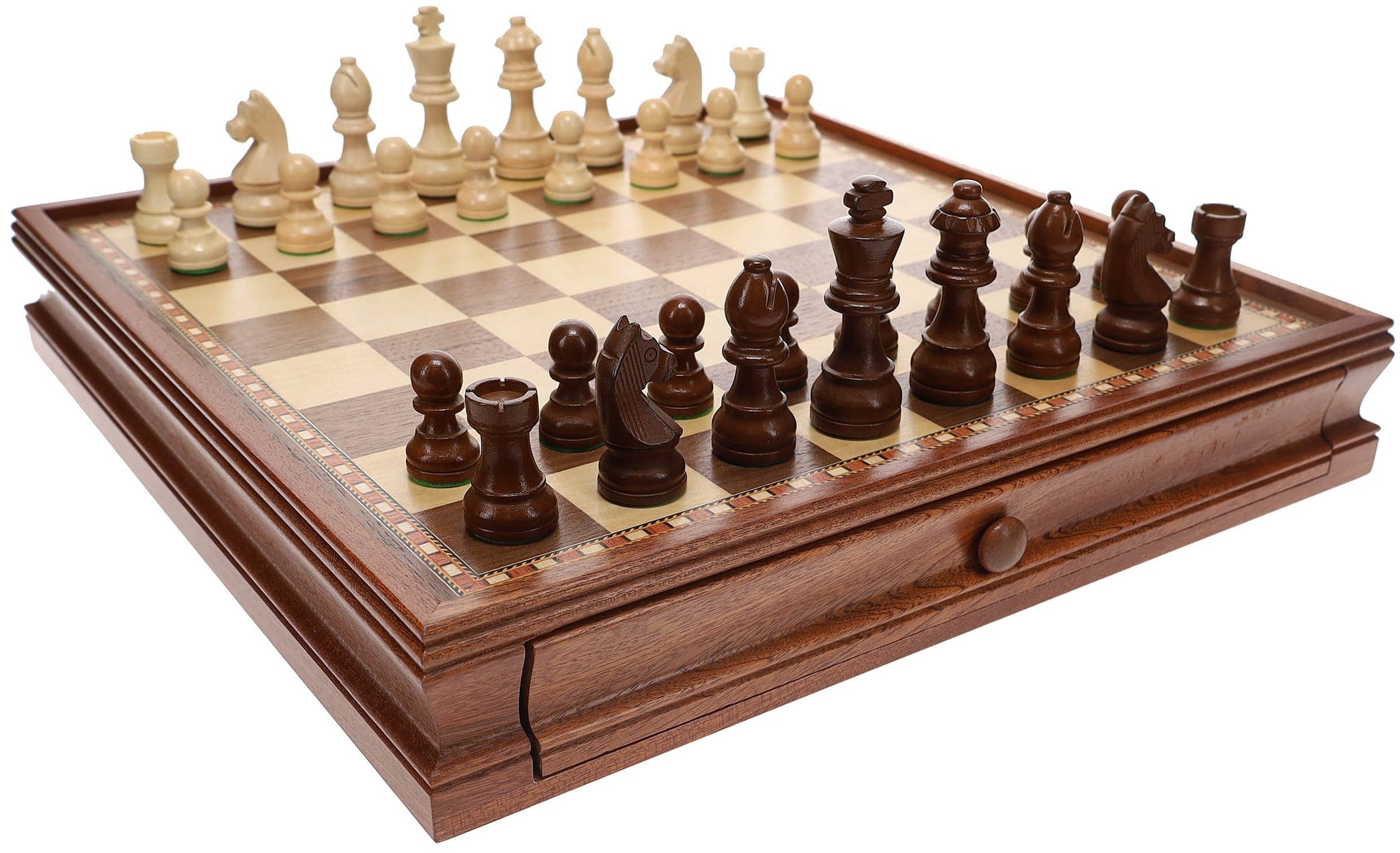 15 French Staunton Chess And Checkers Set Hobby Express Inc