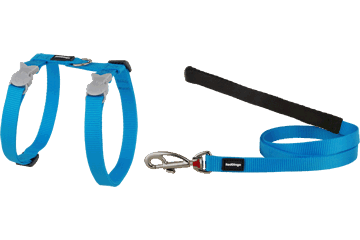 Red Dingo Cat Combo Classic Harness & Lead Turquoise