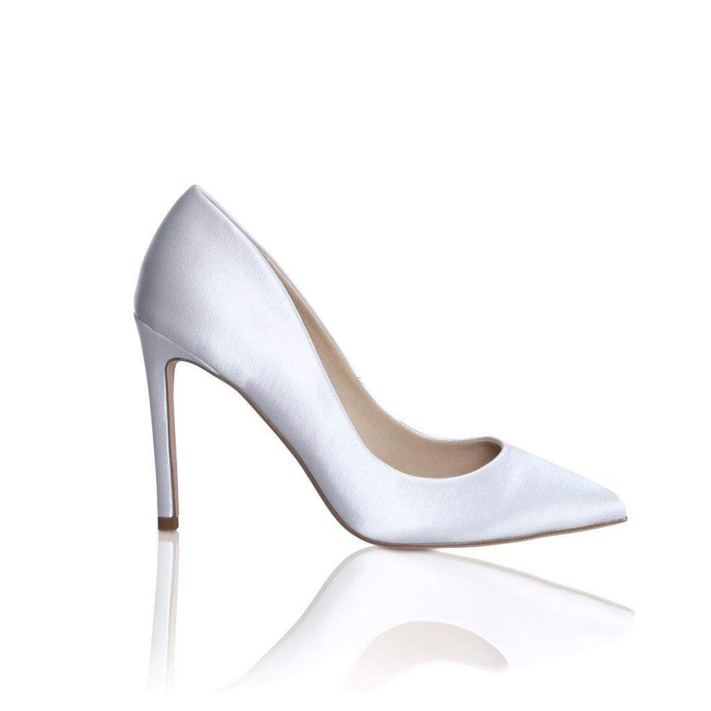 Meghan Satin Heel Wedding Shoes The Lovely Little Label