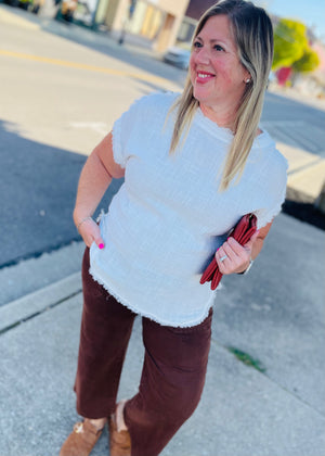 Frayed Gauze Top - Palette of Threads