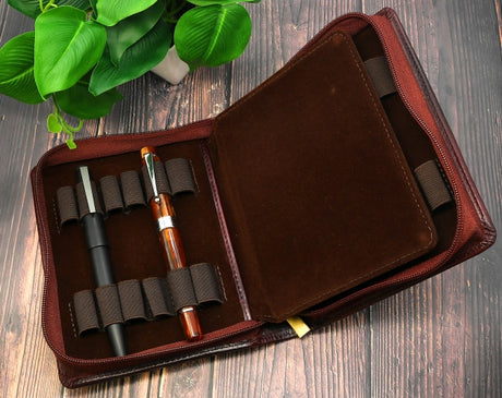 FPR Two Pen Leather Case - Buy One Get One FREE!!! – Fountain Pen Revolution