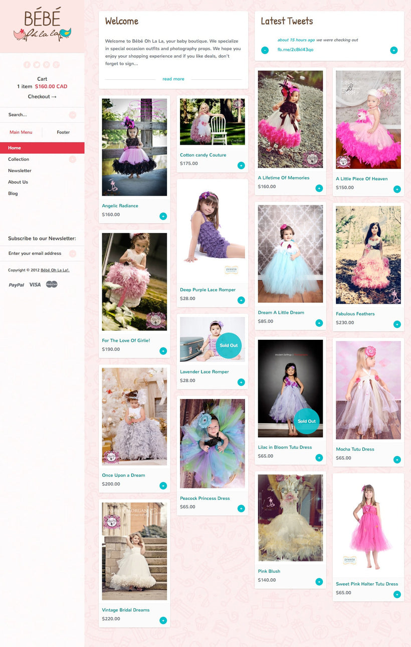 Bébé Oh La La! Shopify Store