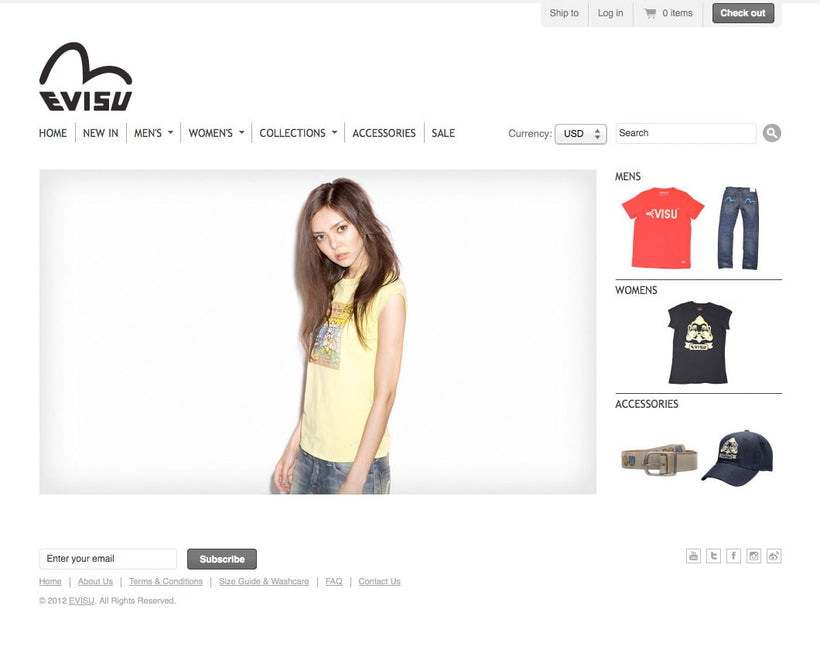 EVISU Shopify Store