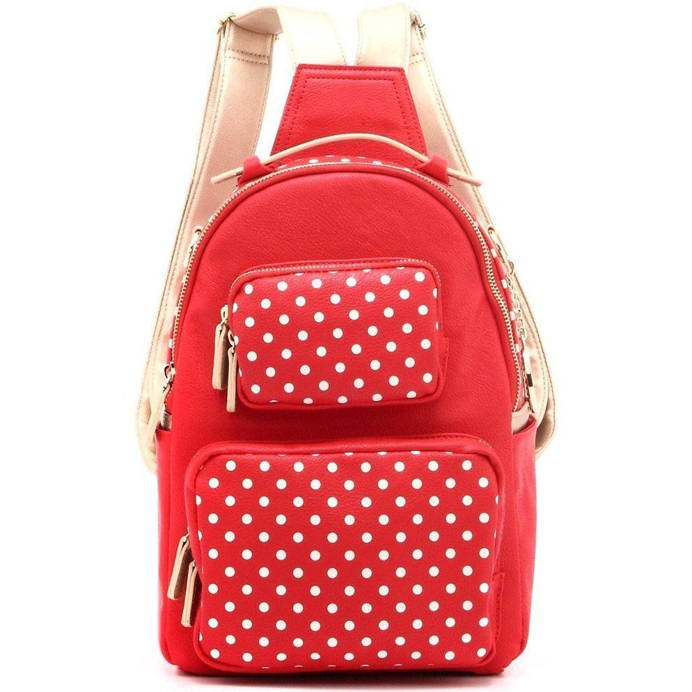 polka dot backpacks for school