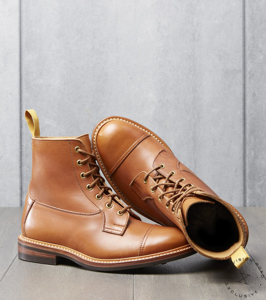 Tricker's Eaton Boot - Commando - Coffee Burnished – Division Road, Inc.