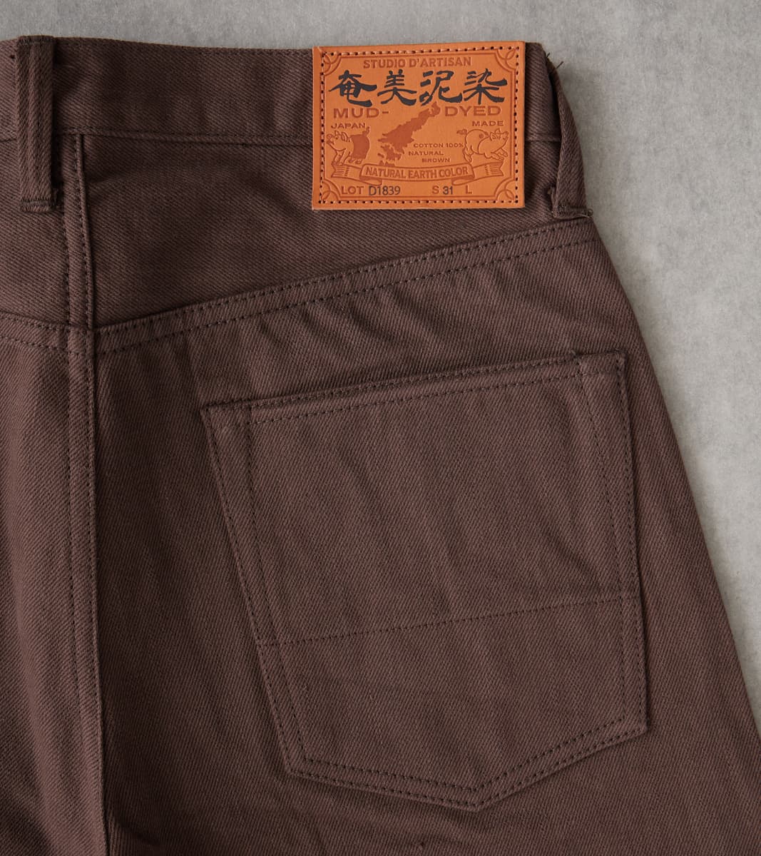 Studio D'Artisan D1839S - Relaxed Tapered Amami Dorozome Mud Dyed