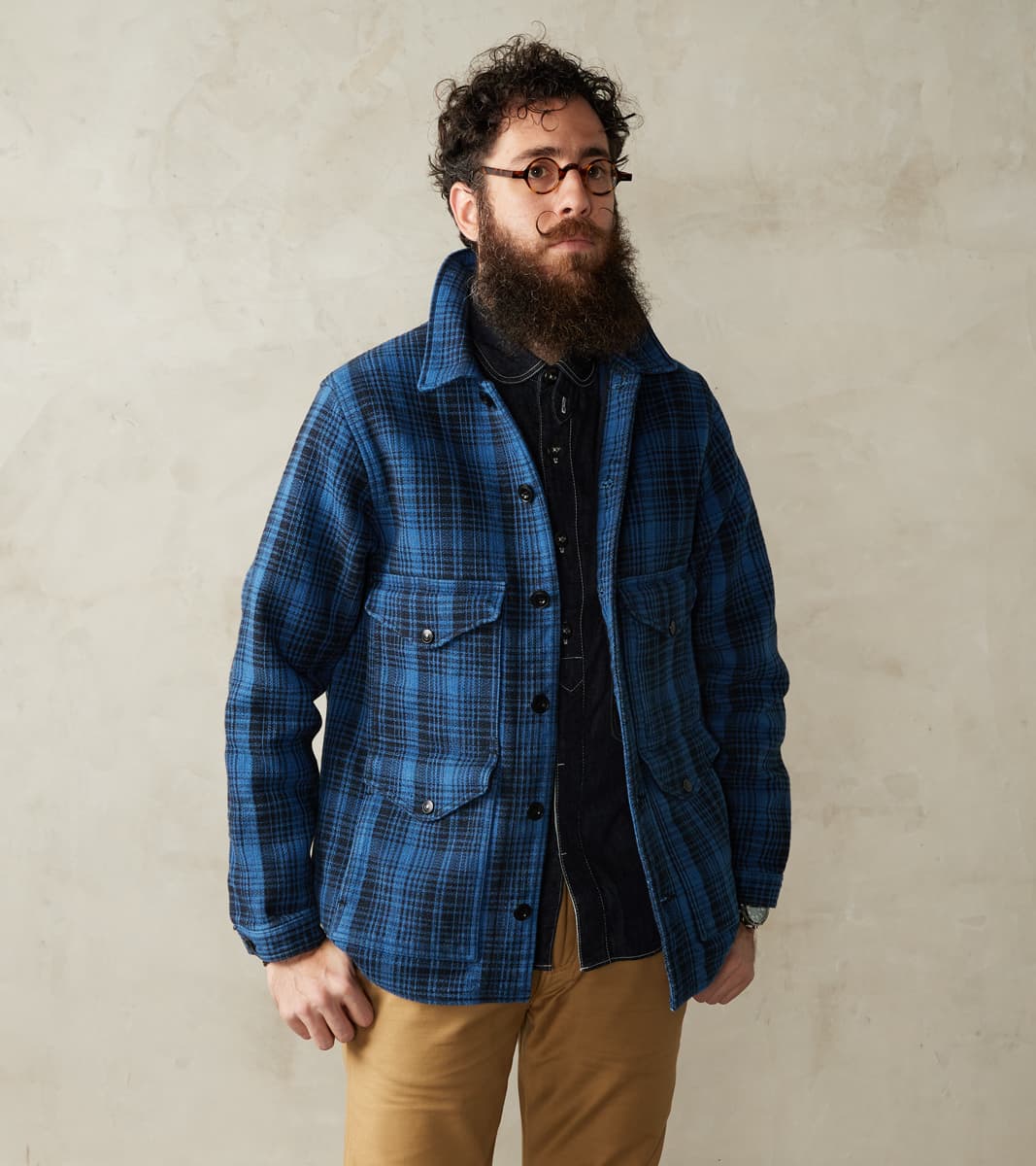 Tasogare Indigo Dyed Outdoorsman Jacket - Blue