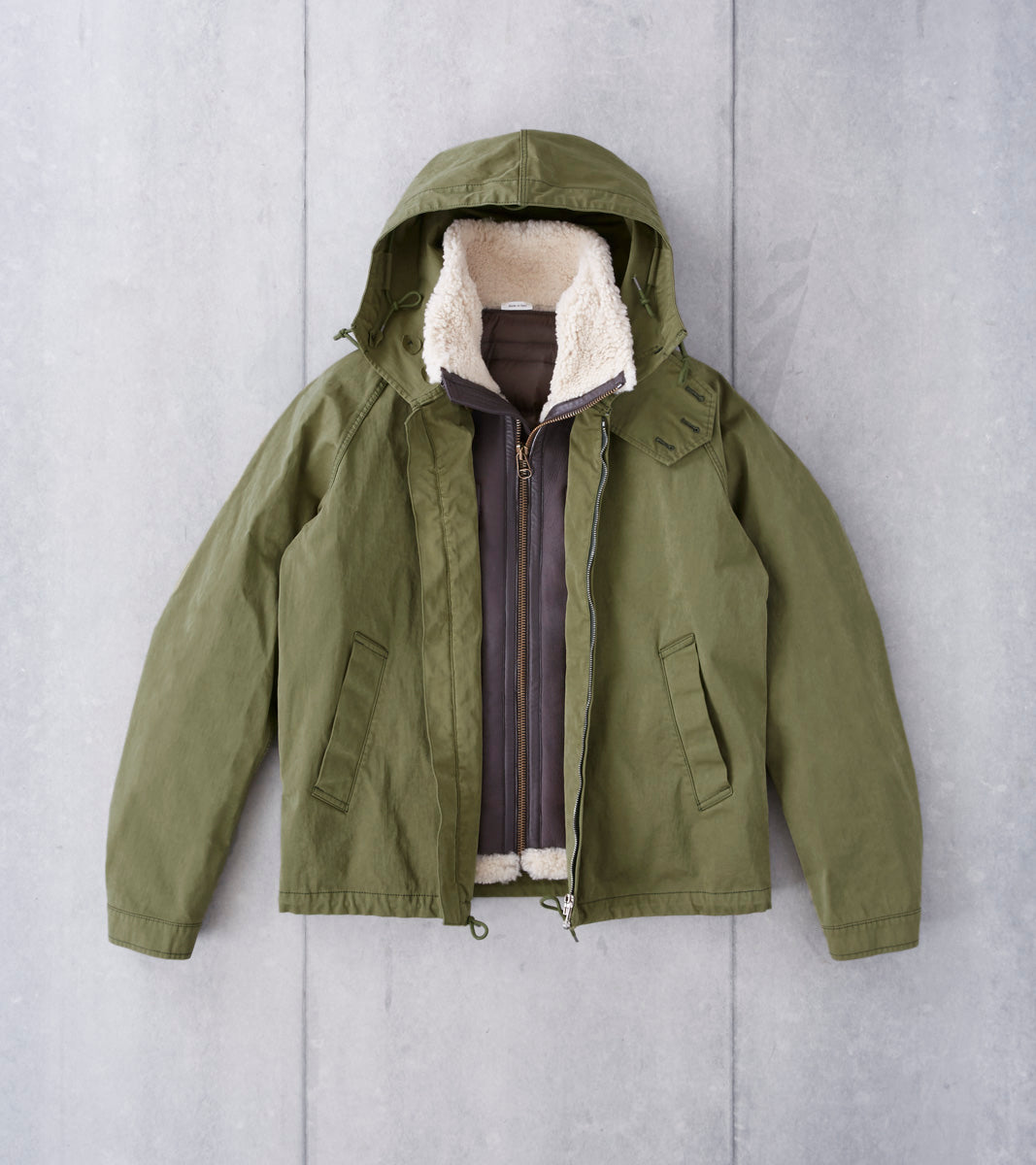 Ten C Ojj Anorak Jacket Olive Division Road Inc