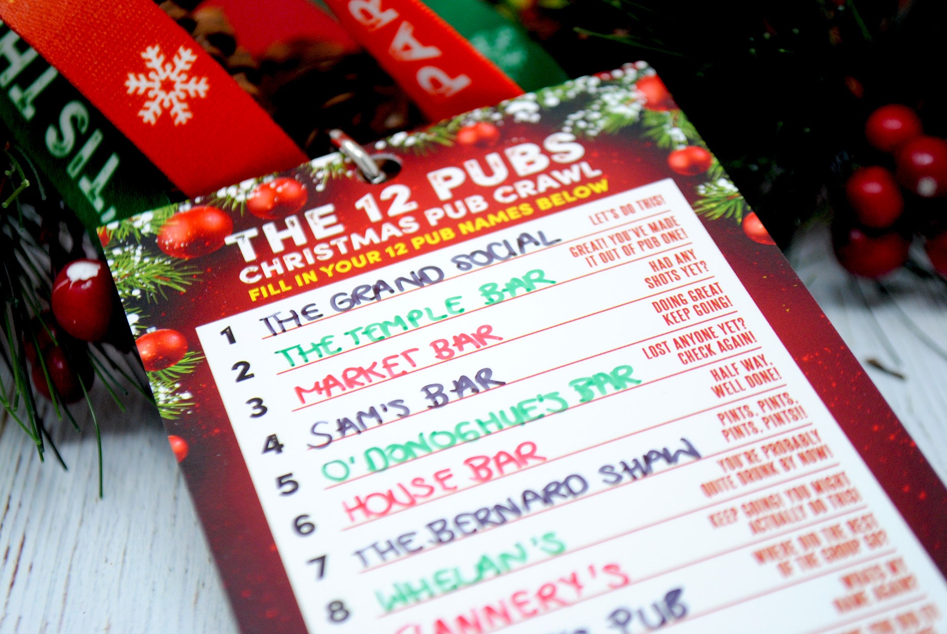 the 12 pubs of christmas dublin pub crawl route