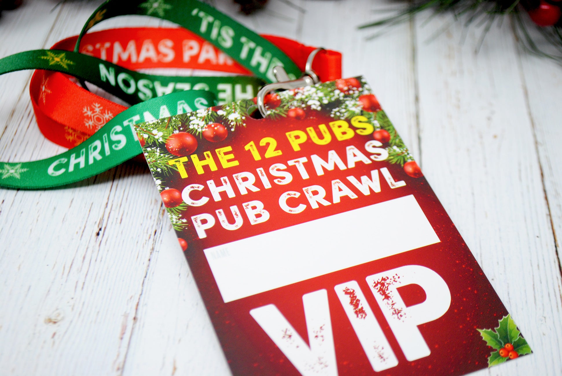 christmas party vip lanyards