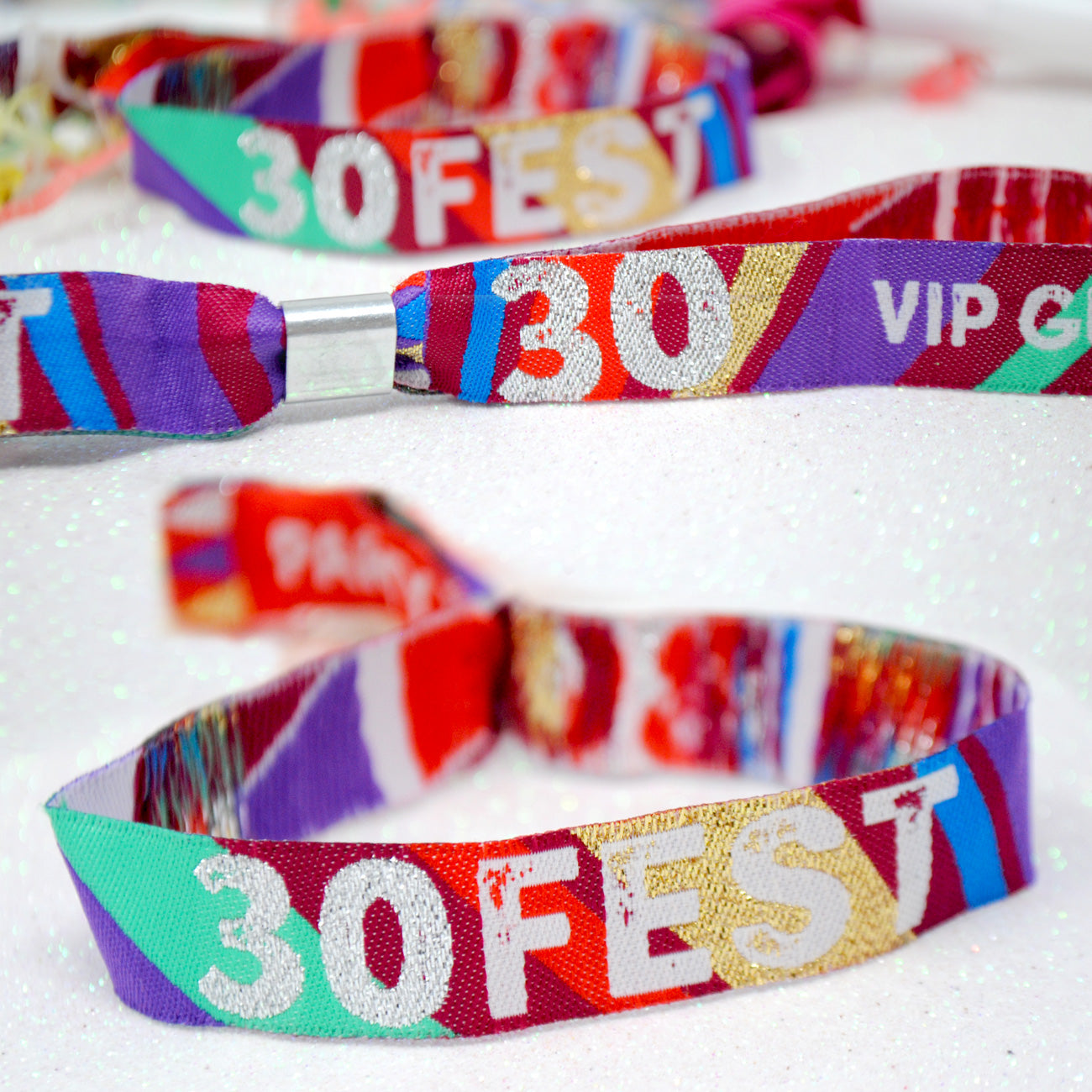 30th birthday party accessories festival wristbands