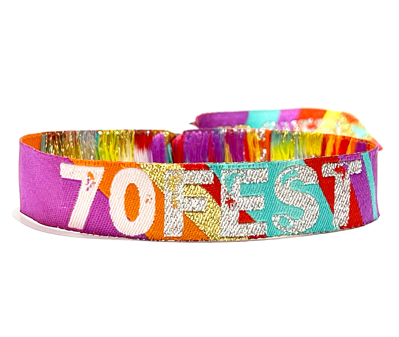 70fest festival themed 70th Birthday wristband