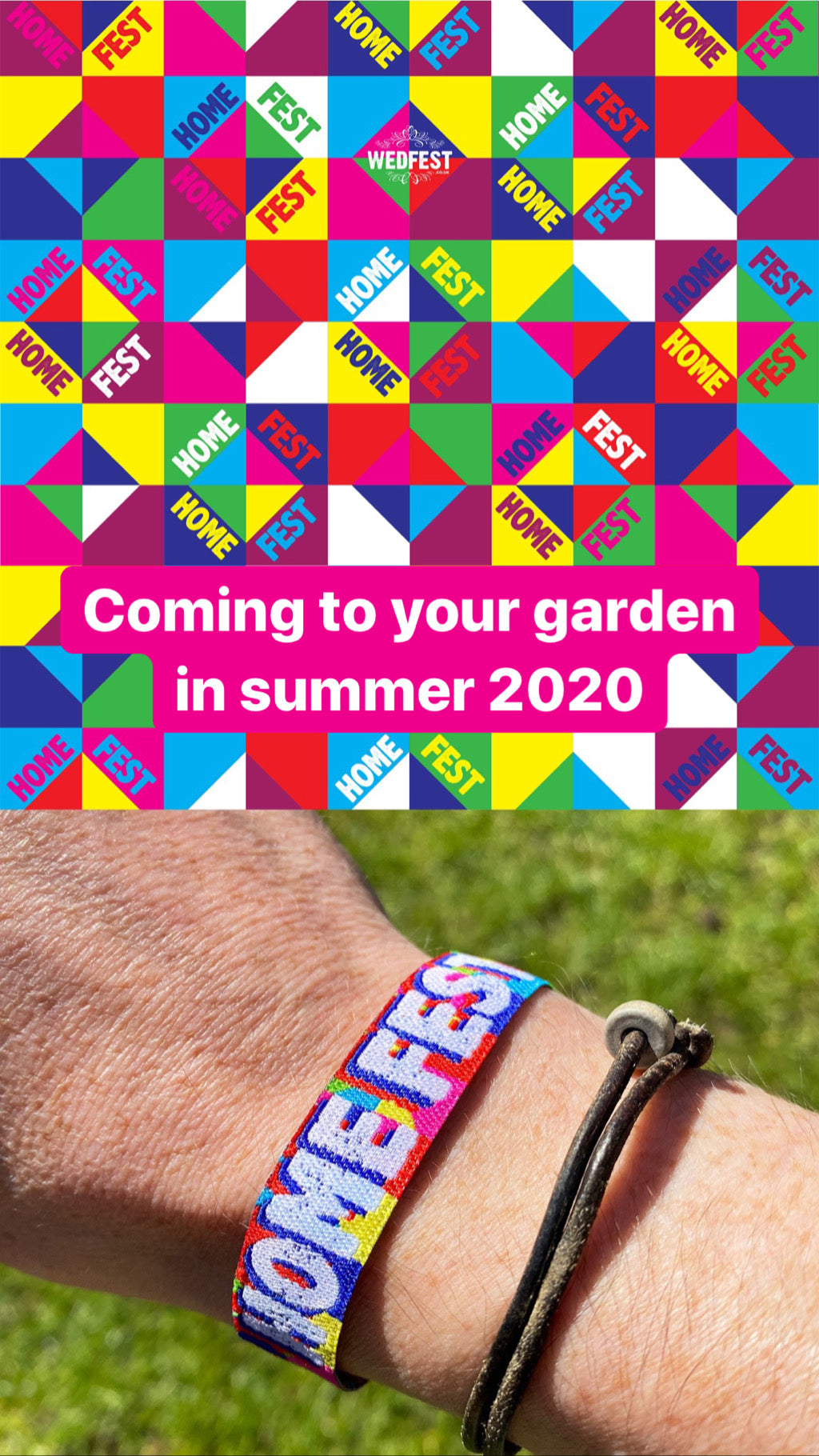 HOMEFEST FESTIVAL 2020 PARTY AT HOME WRISTBANDS