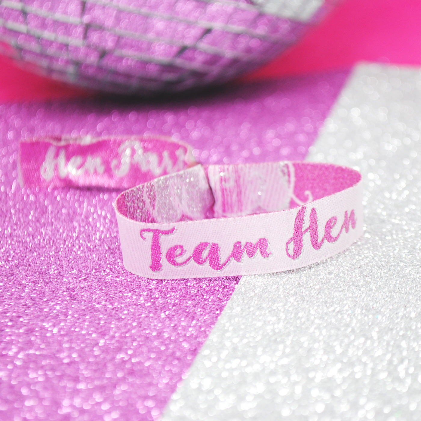 team hen hen party wristbands 