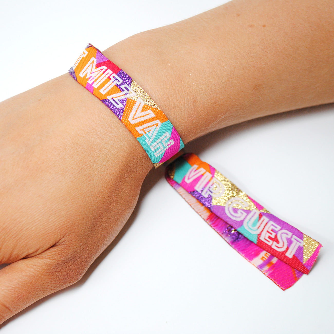 bat mitzvah festival theme party wristbands