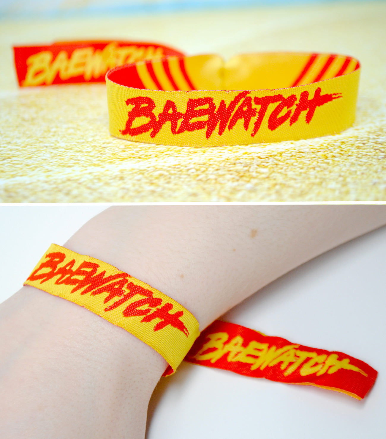 baewatch baywatch wristbands hen bachelorette party