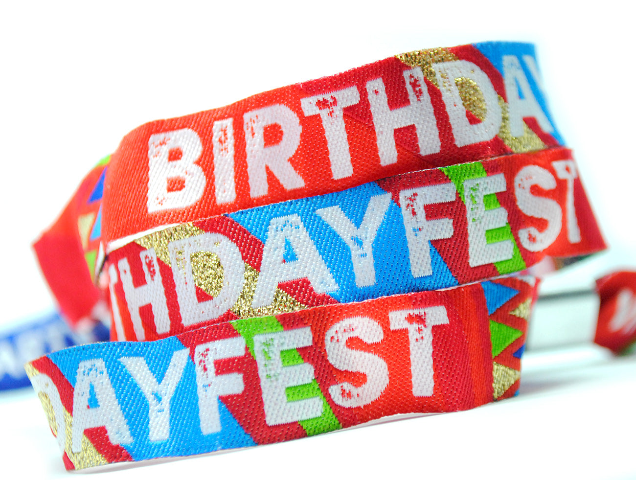 birthdayfest Armbänder für Geburtstagsfeiern Gefälligkeiten