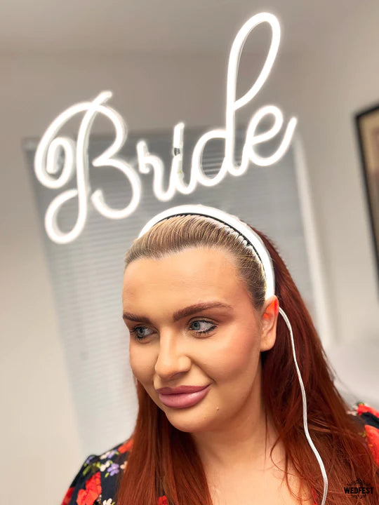 Bride to be neon festival headband