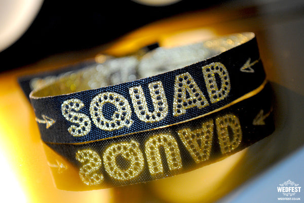 bride squad bachelorette party wristband bracelets