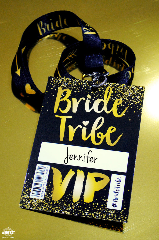 bride tribe vip neck lanyards