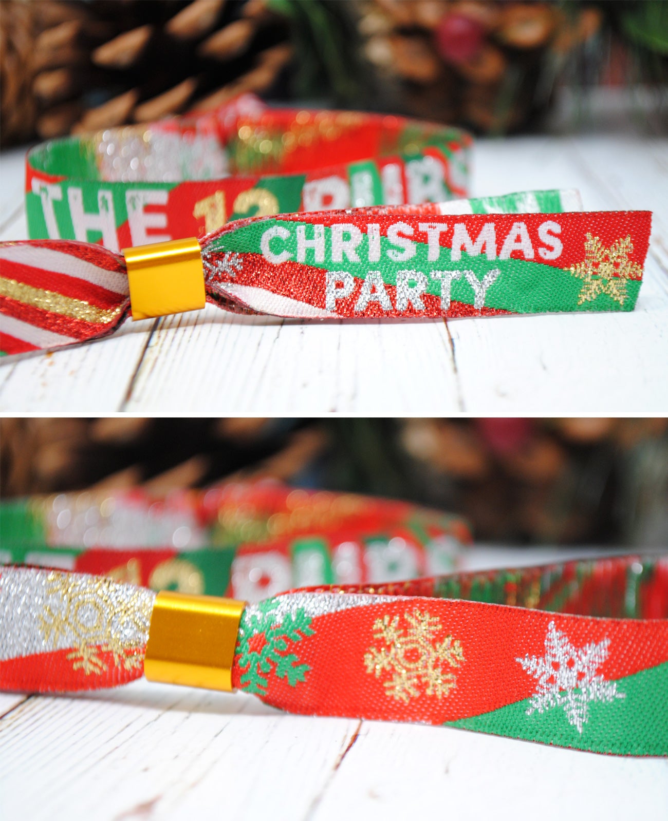 the 12 pubs christmas party wristband accessories
